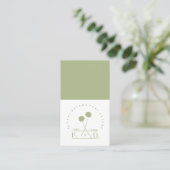 Minimalistisch bedrijf visitekaartje (Staand voorkant)