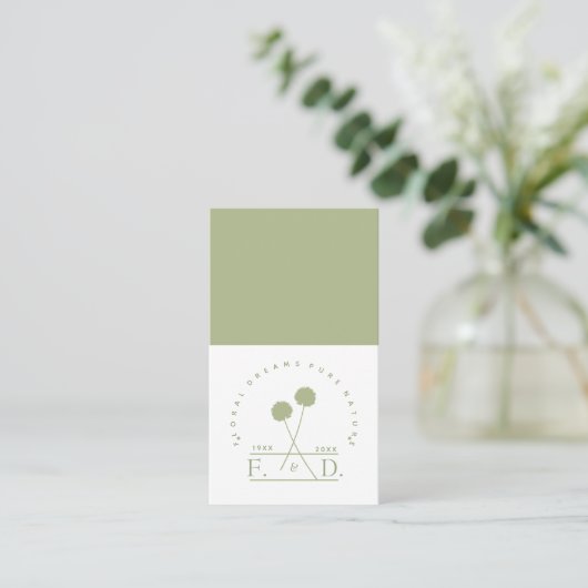 Minimalistisch bedrijf visitekaartje (Staand voorkant)