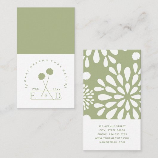 Minimalistisch bedrijf visitekaartje (Voorkant / Achterkant)