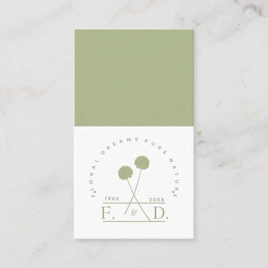 Minimalistisch bedrijf visitekaartje (Voorkant)