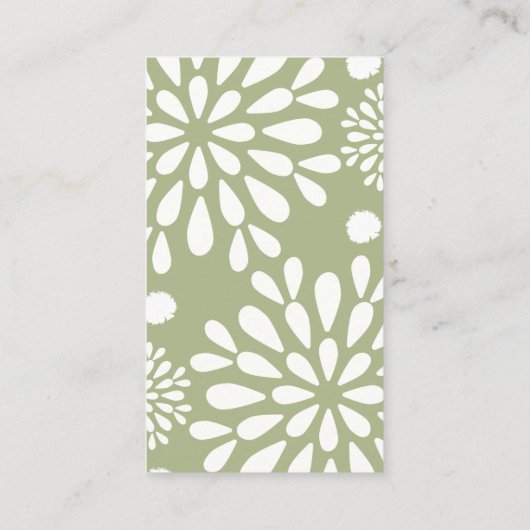 Minimalistisch bedrijf visitekaartje (Achterkant)