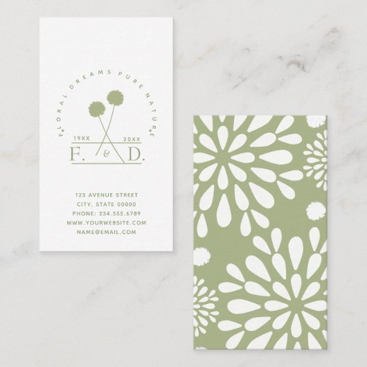 Minimalistisch bedrijf visitekaartje (Voorkant / Achterkant)