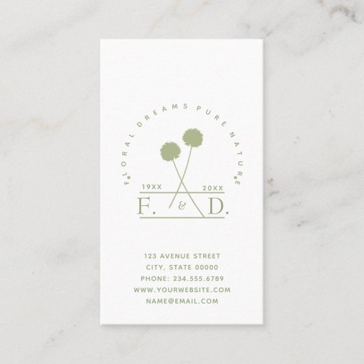 Minimalistisch bedrijf visitekaartje (Voorkant)