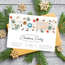 Minimalistisch Bedrijfs Kerstfeest