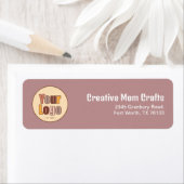 Minimalistisch bedrijfsadres Sjabloon retouradres Etiket (Insitu)