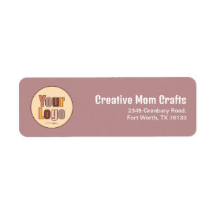 Minimalistisch bedrijfsadres Sjabloon retouradres Etiket