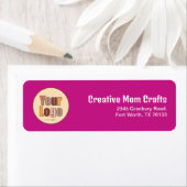 Minimalistisch bedrijfsadres Sjabloon retouradres Etiket (Insitu)