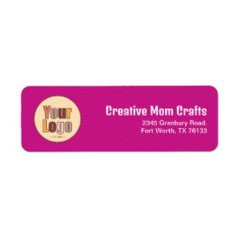 Minimalistisch bedrijfsadres Sjabloon retouradres Etiket