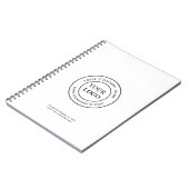 minimalistisch bedrijfsbedrijf voor logo notitieboek (Linkerzijde)