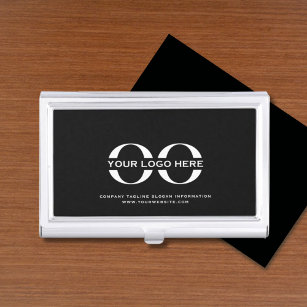 minimalistisch bedrijfsbedrijf voor logo visitekaarthouder