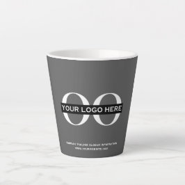 minimalistisch bedrijfscentrum voor bedrijven latte mok