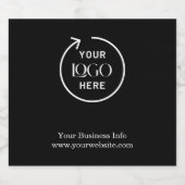 minimalistisch bedrijfscentrum voor zakelijke Logo Bier Etiket (Enkel label)