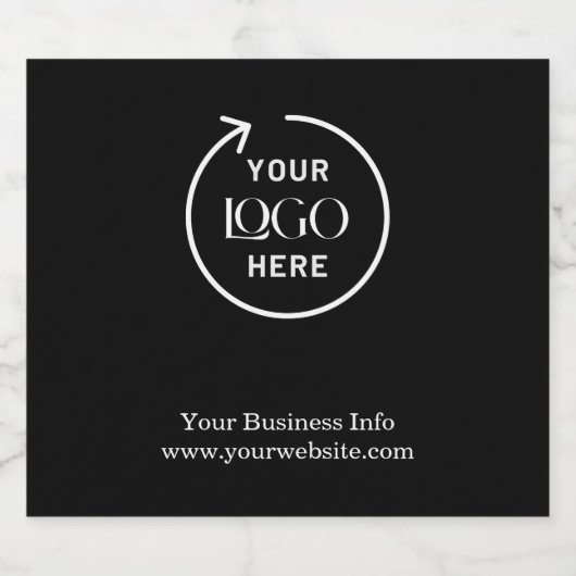 minimalistisch bedrijfscentrum voor zakelijke Logo Bier Etiket (Enkel label)