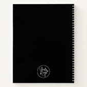 minimalistisch bedrijfscentrum voor zakelijke Logo Notitieboek (Achterkant)