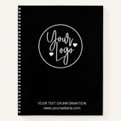 minimalistisch bedrijfscentrum voor zakelijke Logo Notitieboek (Voorkant)