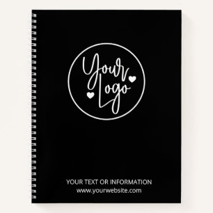 minimalistisch bedrijfscentrum voor zakelijke Logo Notitieboek