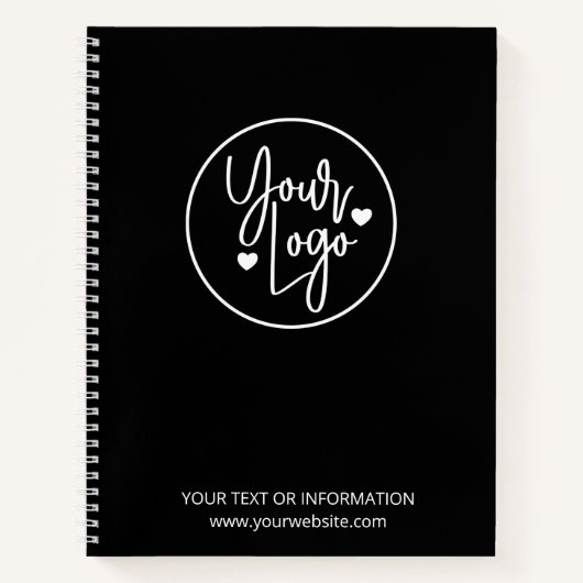 minimalistisch bedrijfscentrum voor zakelijke Logo Notitieboek (Voorkant)