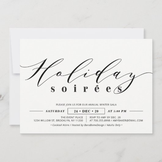 Minimalistisch bedrijfsfeestdag, feestdag kaart (Voorkant)