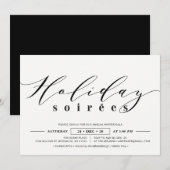 Minimalistisch bedrijfsfeestdag, feestdag kaart (Voorkant / Achterkant)