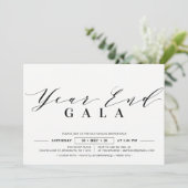 Minimalistisch bedrijfsjaar einde Gala, nieuwe jar Kaart (Staand voorkant)