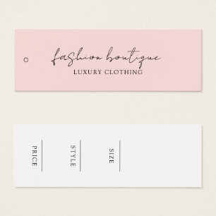 Minimalistisch bedrijfskledinglabel Hang Label Mini Visitekaartjes