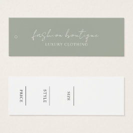 Minimalistisch bedrijfskledinglabel Hang Label Mini Visitekaartjes