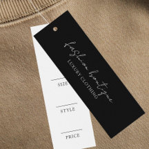 Minimalistisch bedrijfskledinglabel Hang Label