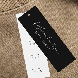 Minimalistisch bedrijfskledinglabel Hang Label Mini Visitekaartjes