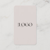 Minimalistisch bedrijfslogo verlotingskaart plaatskaartje (Achterkant)