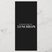 Minimalistisch Bedrijfsmenu Zwart Wit Elegant Menu (Voorkant)