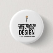Minimalistisch Bedrijfsmerk Aangepast Gepersonalis Ronde Button 3,2 Cm (Voorkant)