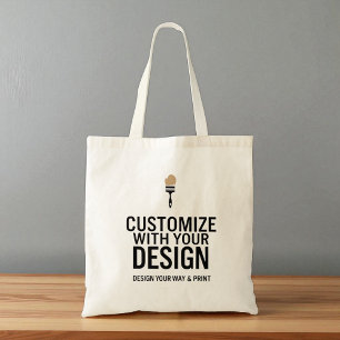 Minimalistisch Bedrijfsmerk op Maat Gepersonalisee Tote Bag