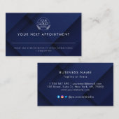 Minimalistisch bedrijfsontwerp met aangepast logo  afsprakenkaartje (Voorkant / Achterkant)