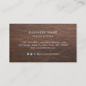 Minimalistisch bedrijfsontwerp met aangepaste Logo Afsprakenkaartje (Achterkant)