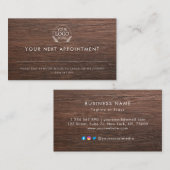 Minimalistisch bedrijfsontwerp met aangepaste Logo Afsprakenkaartje (Voorkant / Achterkant)