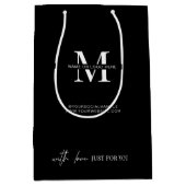 Minimalistisch bedrijfsvoorval met bedrijfsmerk Lo Medium Cadeauzakje (Voorkant)