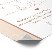 Minimalistisch Beer Baby shower Fopspeen Hunt Spel Poster (Hoek)