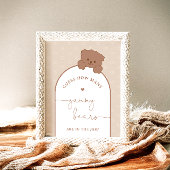 Minimalistisch Beer hoeveel gummy Beren spel Poster