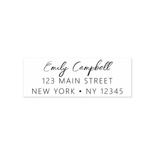 Minimalistisch beheerdersadres minimalistisch mode  zelfinktende stempel (Design)