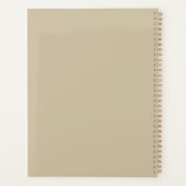 Minimalistisch beige aangepast Notitieboek | Geper (Achterkant)