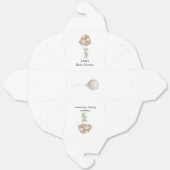 Minimalistisch Beige Ballonnen Boho Baby shower Bedankdoosjes (Ongevouwen)