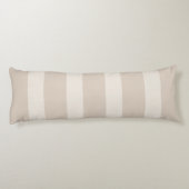 Minimalistisch beige body Pillow Lichaamskussen (Achterkant)