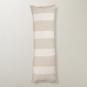 Minimalistisch beige body Pillow Lichaamskussen (Achterkant (Verticaal))