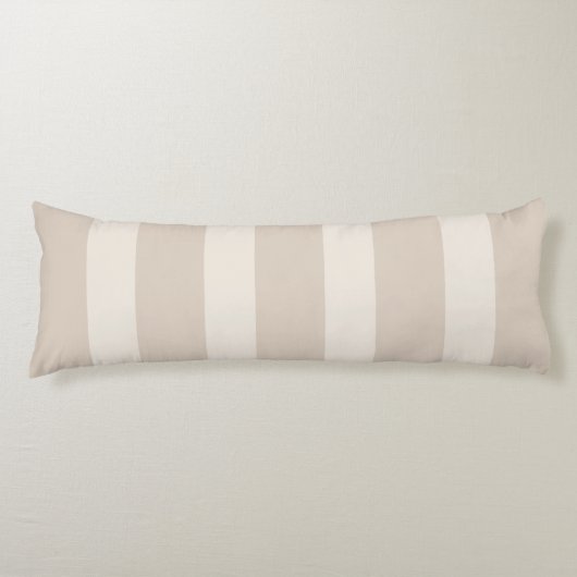 Minimalistisch beige body Pillow Lichaamskussen (Voorkant)