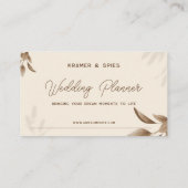 Minimalistisch Beige Boho-Visitekaartje Afsprakenkaartje (Achterkant)