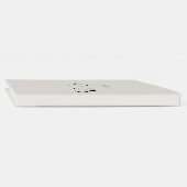 Minimalistisch beige bruilding gastenboek (Rug)