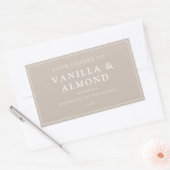 Minimalistisch Beige Candle Label (Envelop)