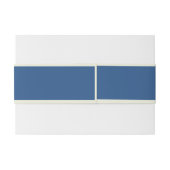 Minimalistisch beige en blauw Afstuderen gepersona Uitnodigingen Wikkel (Achterkant Voorbeeld)
