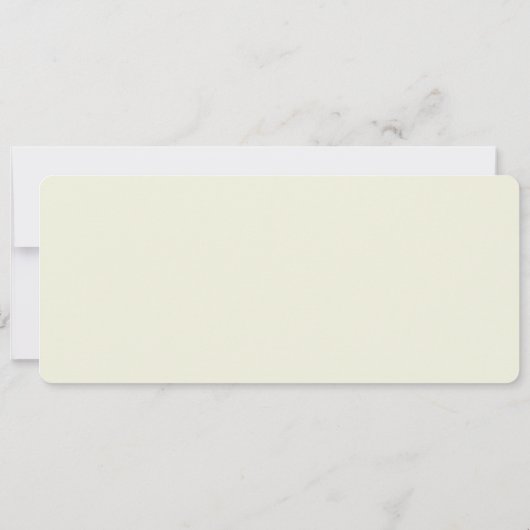 Minimalistisch beige en blauw gepersonaliseerd Afs Kaart (Achterkant)