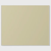 Minimalistisch beige en vaste elegante kleurstof cadeaupapier (Vlak)